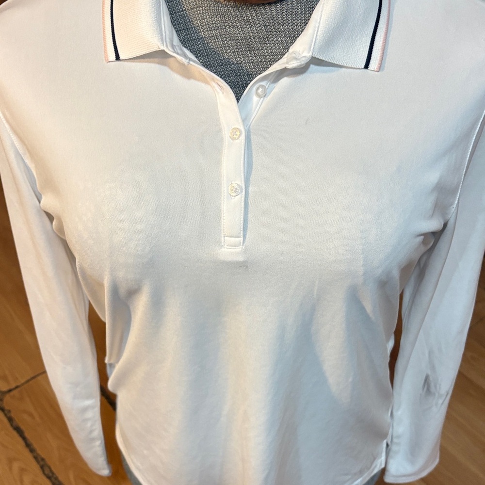 Walter Hagen White Long Sleeve Polo Dress